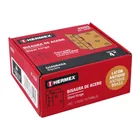 Bisagra cuadrada 4', latón antiguo, cabeza plana, HERMEX 4