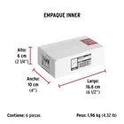 Candado de hierro 50 mm, gancho largo en caja, HERMEX 8