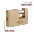 Candado antipalanca, 50mm, cuerpo de latón llave tradicional 5