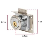 Cerradura para mueble, modelo 24, cromo, HERMEX 3