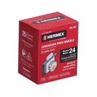 Cerradura para mueble, modelo 24, cromo, HERMEX 6