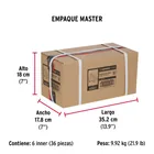 Cerradura para mueble, modelo 25, latón, HERMEX 9