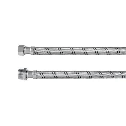 Manguera para boiler, acero inox. 1/2'H x 3/4'M, 60 cm