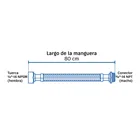 Manguera para boiler, acero inox. 1/2'H x 3/4'M, 80 cm 3