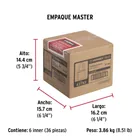 Candado de hierro 32 mm, gancho largo en caja, HERMEX 9