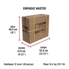 Bolsa 2 bisagras bidimensionales 165°, cobertura completa 8