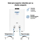 Calentador instantáneo, 5L, 1 servicio, gas LP, FOSET BASIC 2