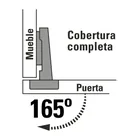 Bolsa 2 bisagras bidimensionales 90°, completa, brazo corto 2