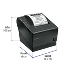 Impresora térmica de recibos 80mm USB+BT+RJ45+WiFi autocorte 3