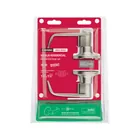 Cerradura manija 'Siena' p/baño, níquel satinado, HERMEX 2