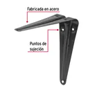 Ménsula de acero gris 5 x 6', FIERO 3