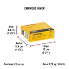 Bisagra cuadrada 3', acero latonado, cabeza plana, BASIC 5