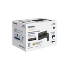 Monomando a pared para lavabo, negro, FOSET RIVIERA 4