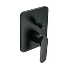 Monomando para regadera con desviador, negro, FOSET RIVIERA 1