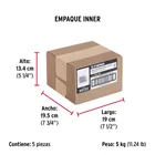 Bolsa con 1 kg de clavos para concreto galvanizados 3' 4