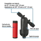 Filtro para agua, lavable, tecnología de discos, FOSET 2