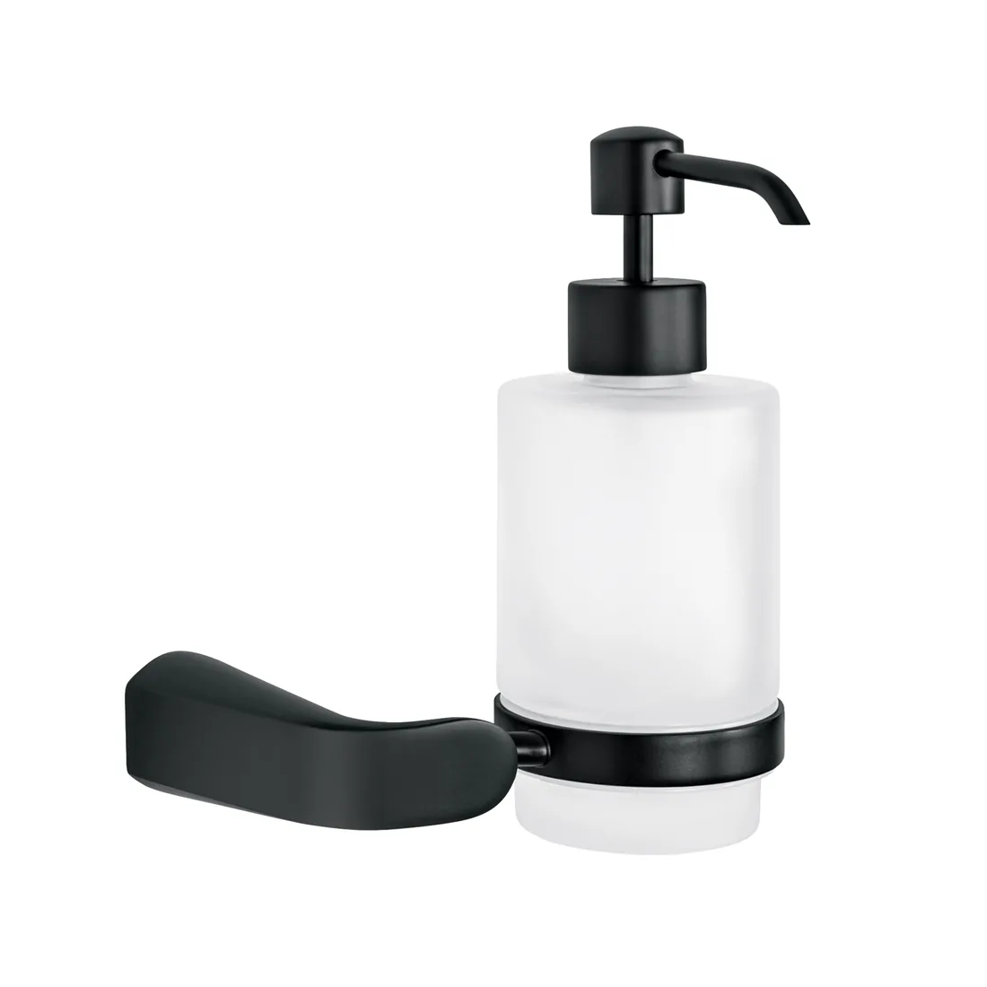 Dispensador de jabón a pared, negro, FOSET RIVIERA