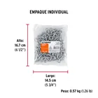 Bolsa con 144 armellas cerradas de 19 x 60, FIERO 5