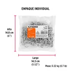 Bolsa con 144 armellas abiertas de 17 x 40, FIERO 5