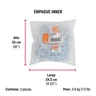 Bolsa con 144 armellas abiertas de 21 x 80, FIERO 6