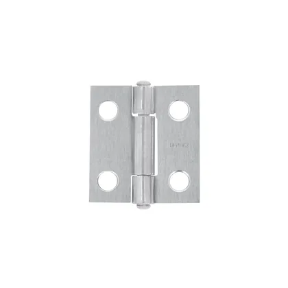 Bisagra rectangular 1 x 7/8', acero natural, HERMEX