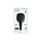 Regadera de teléfono con soporte, negro, FOSET RIVIERA 5