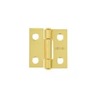Bisagra rectangular 1 x 7/8', acero latonado, HERMEX 1