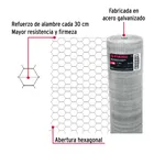 Rollo malla hexagonal cal.20, 1.5x 45m, abertura 38mm, 19kg 2
