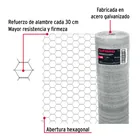 Rollo malla hexagonal cal.20, 1.75x 45m, abertura 38mm, 21kg 2