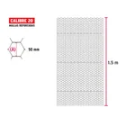 Rollo malla hexagonal cal.20, 1.5x 45m, abertura 50mm, 15kg 3