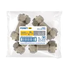Tee macho para PEALPE, 3/8x1/2x3/8', FOSET 2