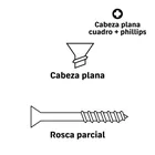 Bolsa con 200 pijas #8 x 3' combinadas (cuadro + Phillips) 4