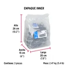 Bolsa con 200 pijas #8 x 3' combinadas (cuadro + Phillips) 6
