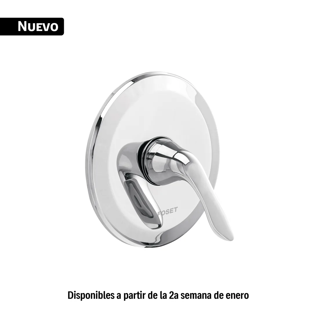 Monomando para regadera, cromo, FOSET AERO