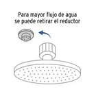 Regadera plato redondo 12' con brazo, cromo, FOSET RIVIERA 2