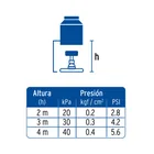 Regadera cromo 4'con 5 funciones, sin brazo, FOSET ELEMENT 4