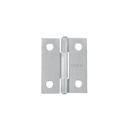 Bisagra rectangular 1-1/2 x 1-3/16', acero natural, HERMEX