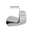 Gancho sencillo de latón acabado cromo para toalla, RIVIERA 2