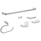 Juego de 6 accesorios para baño acabado cromo, RIVIERA 1