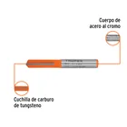Broca para router, recta 2 filos, 1/4', mediana, TRUPER 2