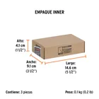 Broca para router, recta 2 filos, 1/4', mediana, TRUPER 6