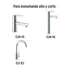 Maneral palanca para monomando de lavabo, cromo, ELEMENT 4