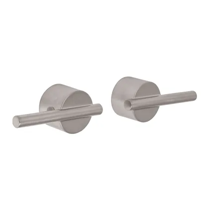 Juego manerales mezcladora de pared, lavabo, satín, ELEMENT