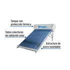 Calentador solar de agua, 15 tubos, 185 L, 5 personas, FOSET 3
