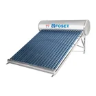 Calentador solar de agua, 20 tubos, 240L, 7 personas, FOSET 1