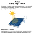 Calentador solar de agua, 20 tubos, 240L, 7 personas, FOSET 7