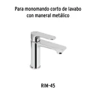 Maneral palanca para monomandos, cromo, RIVIERA 8