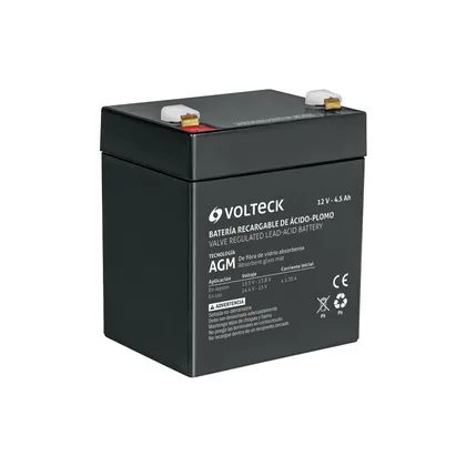 Batería sellada de ácido-plomo 12 Vcc 4.5 Ah, VOLTECK