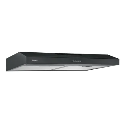 Campana extractora 75 cm, empotrable, negra, FOSET