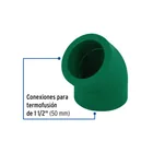 Codo 45° de PPR, 1-1/2' (50mm), FOSET 2